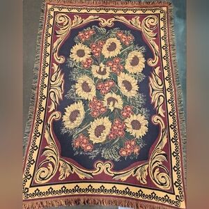 Sunflower Tapestry Throw